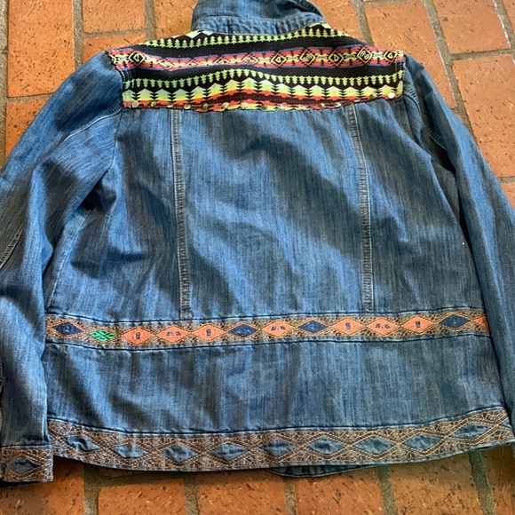 Isabel Hayley embroidered denim jacket size M - Picture 4 of 4